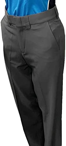 Smitty | BBS-361 | PREMIUM PREMIUM 4-כיווני מכנסיים קדמיים שטוחים מכנסיים עם כיסי סלאש | מכנסי פקיד אפור פחם